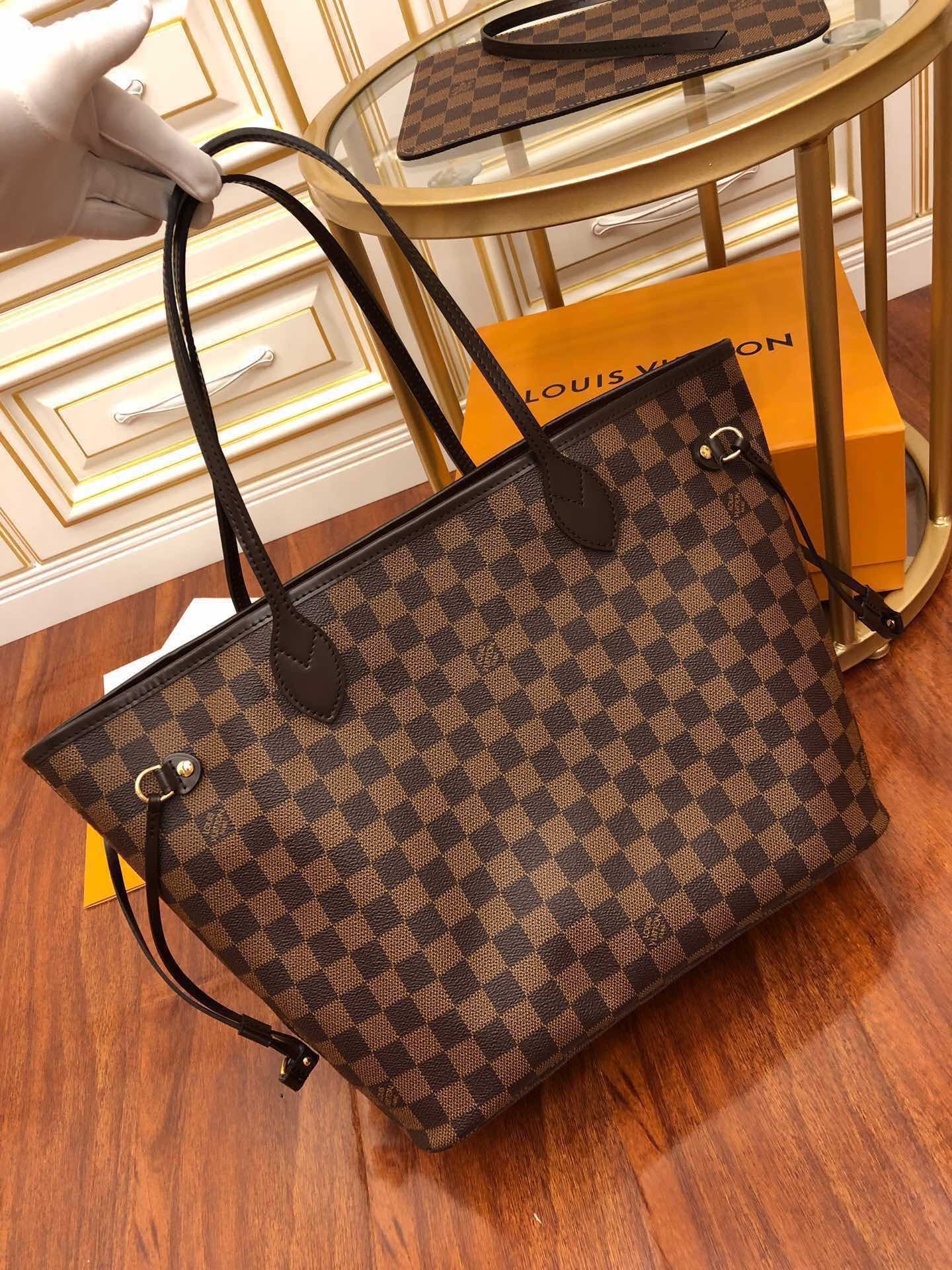 Bolsa Damier Ebène Neverfull MM LV