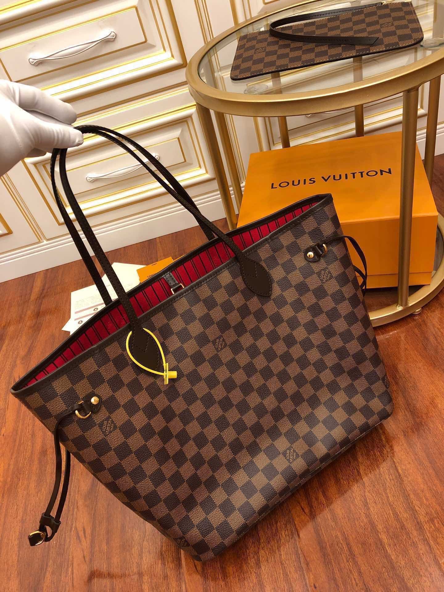 Bolsa Damier Ebène Neverfull MM LV